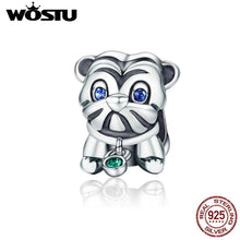 Load image into Gallery viewer, 2017 New Arrival 925 Sterling Silver Curious Cat Animal Charm Fit WST Bracelet Necklace Authentic Equal Jewelry