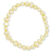 Yellow Cultured Freshwater Pearl Stretch Bracelet