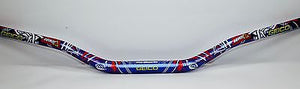 1 1/8", 28 mm Handlebars Tapered MX  off road dirtbike GEICO Yamaha Blue