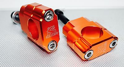 Dirt Bike Mx Handlebar risers 28mm clamp universal fitment 1 1/8 KTM orange