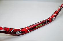 Load image into Gallery viewer, 1 1/8&quot; 28 mm Handlebars Tapered MX  off road dirtbike  GEICO HONDA Red