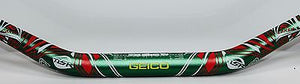 1 1/8" 28 mm Handlebars Tapered MX  off road dirtbike  GEICO Kawasaki Green