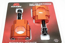 Load image into Gallery viewer, Dirt Bike Mx Handlebar risers 28mm clamp universal fitment 1 1/8 KTM orange