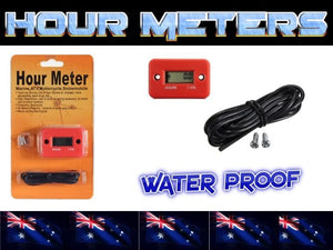 Inductive water proof hour meter for marine red ATV Motorcycle Dirt bike MX SKI