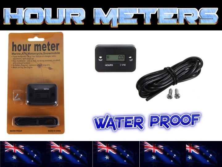 Inductive water proof hour meter for marine ATV Motorcycle Dirt bike MX SKI