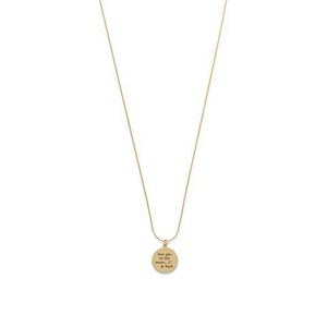 14 Karat Gold Plated "Love You To The Moon And Back" Necklace