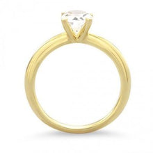 Load image into Gallery viewer, 14 Karat Gold Plated White Topaz Solitaire Ring