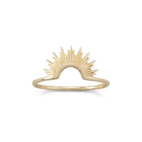 14 Karat Gold Plated Sunset Ring