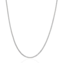 Load image into Gallery viewer, Gourmette Chain in 14K White Gold (2.0 mm)