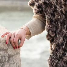 Load image into Gallery viewer, 14 Karat Rose Gold Plated Rose Quartz and CZ Open Cuff Bracelet