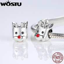 Load image into Gallery viewer, 925 Sterling Silver Red-Nosed Reindeer Bead