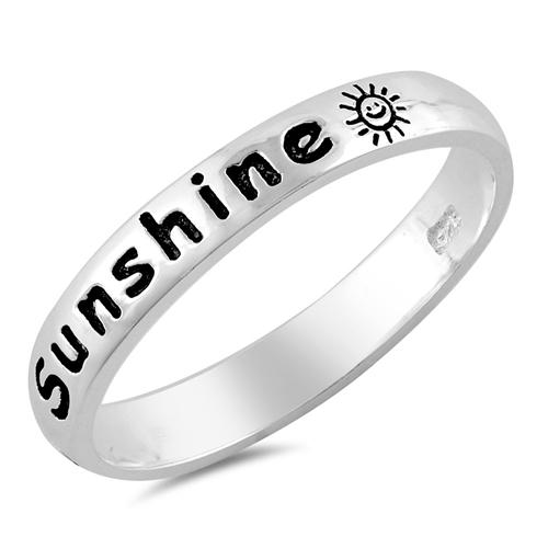 You Are My Sunshine Sterling Silver Ring