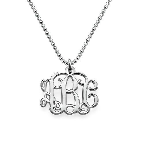 Small .925 Silver Monogram Necklace