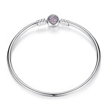 Load image into Gallery viewer, 925 Sterling Silver Engrave Snowflake Clasp Unique as you are Chain Bracelet