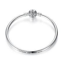 Load image into Gallery viewer, 925 Sterling Silver Engrave Snowflake Clasp Unique as you are Chain Bracelet