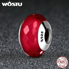 Load image into Gallery viewer, 925 Sterling Silver Elegant Red Murano Glass Beads Fit
