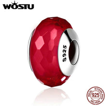 Load image into Gallery viewer, 925 Sterling Silver Elegant Red Murano Glass Beads Fit