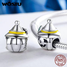 Load image into Gallery viewer, WOSTU New Genuine 925 Sterling Silver Pumpkin Face Beads Fit Original WST Charm Bracelet DIY Jewelry Halloween Gift CQC164