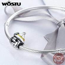 Load image into Gallery viewer, WOSTU New Genuine 925 Sterling Silver Pumpkin Face Beads Fit Original WST Charm Bracelet DIY Jewelry Halloween Gift CQC164