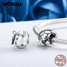 Load image into Gallery viewer, WOSTU Original Design 925 Sterling Silver Newborn Turtle Beads Fit WST Charm Bracelet Fine DIY Jewelry Gift CQC192
