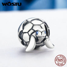 Load image into Gallery viewer, WOSTU Original Design 925 Sterling Silver Newborn Turtle Beads Fit WST Charm Bracelet Fine DIY Jewelry Gift CQC192