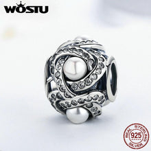 Load image into Gallery viewer, WOSTU Pure 925 Sterling Silver Luminous Love Knot Charm Beads Fit Original wst Bracelet Jewelry Gift Your Bestie CRC119