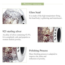 Load image into Gallery viewer, WOSTU Real 925 Sterling Silver Sparkling Murano Glass Beads Fit Original WST Charm Bracelet Jewelry Christmas Gift CQZ061