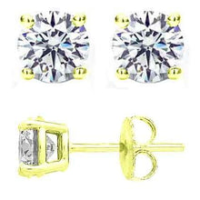 Load image into Gallery viewer, 0.33 Ct Round Diamond Stud Earrings