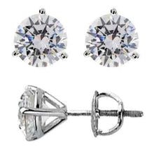 Load image into Gallery viewer, 0.33 Ct Round Diamond Stud Earrings