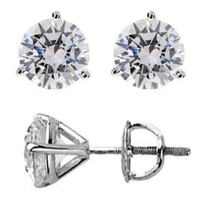 0.33 Ct Round Diamond Stud Earrings